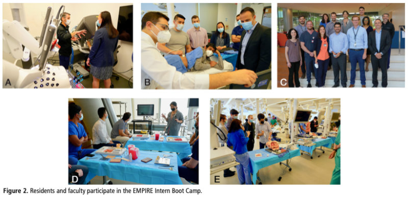 Figure 2. Residents and faculty participate in the EMPIRE Intern Boot Camp.
